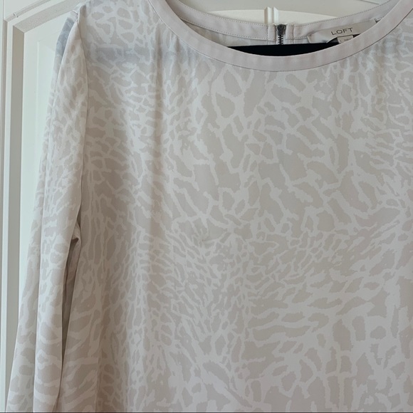 Loft White Pattern Top - Picture 2 of 7
